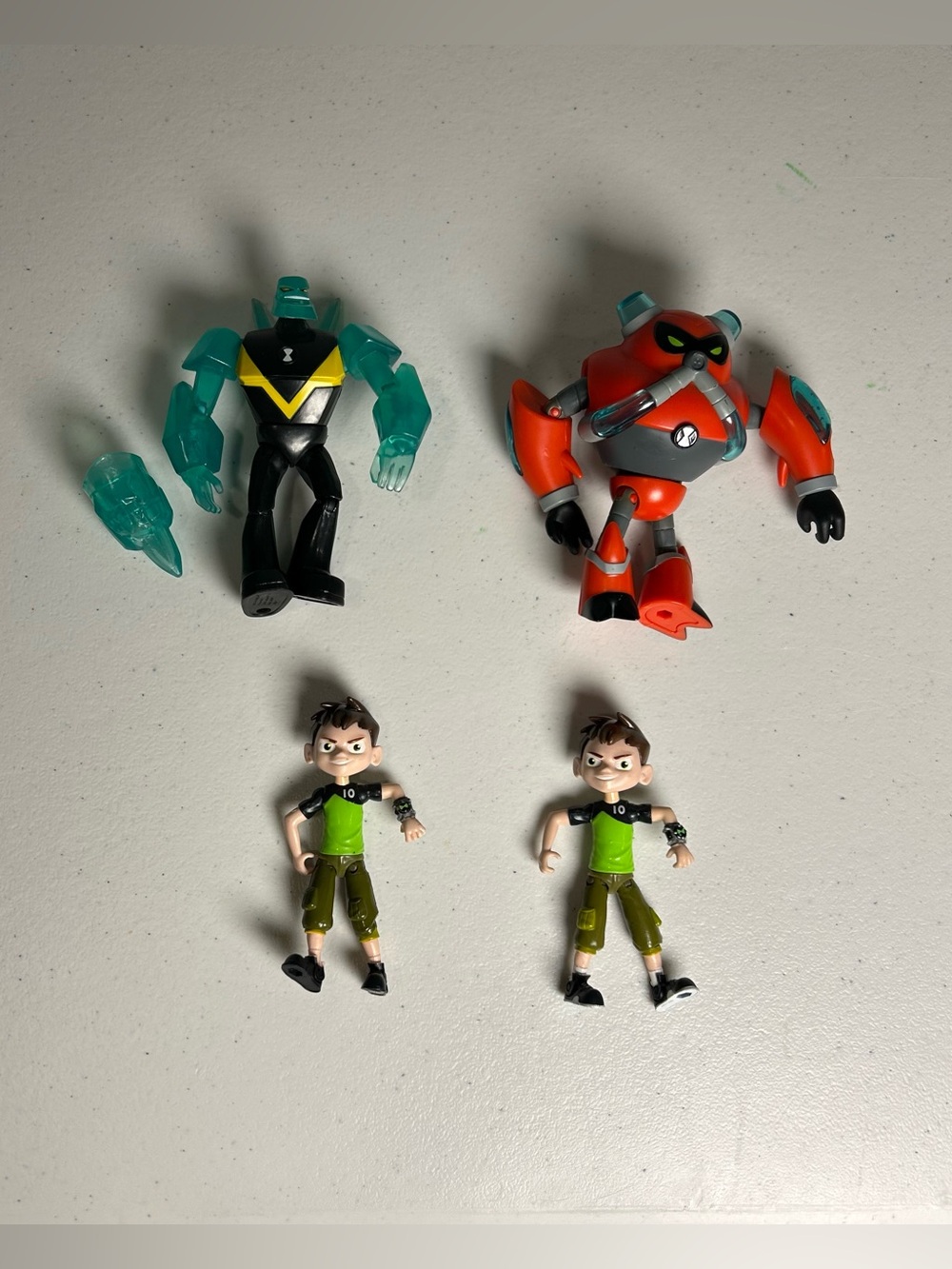 Ben 10 Action Figure Bundle Ben Tennyson Overflow Diamond Head